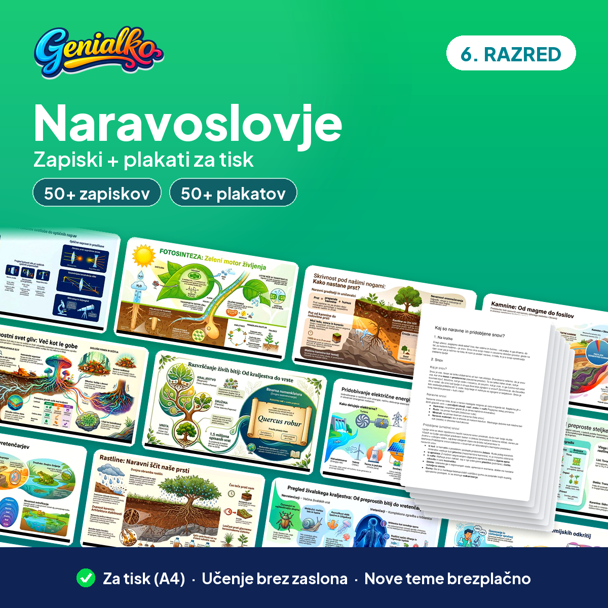 Naravoslovje · 6. razred